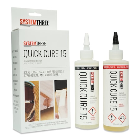 System Three Resins Quick Cure 15 Epoxy Adhesive, Pint Kit 1010K14